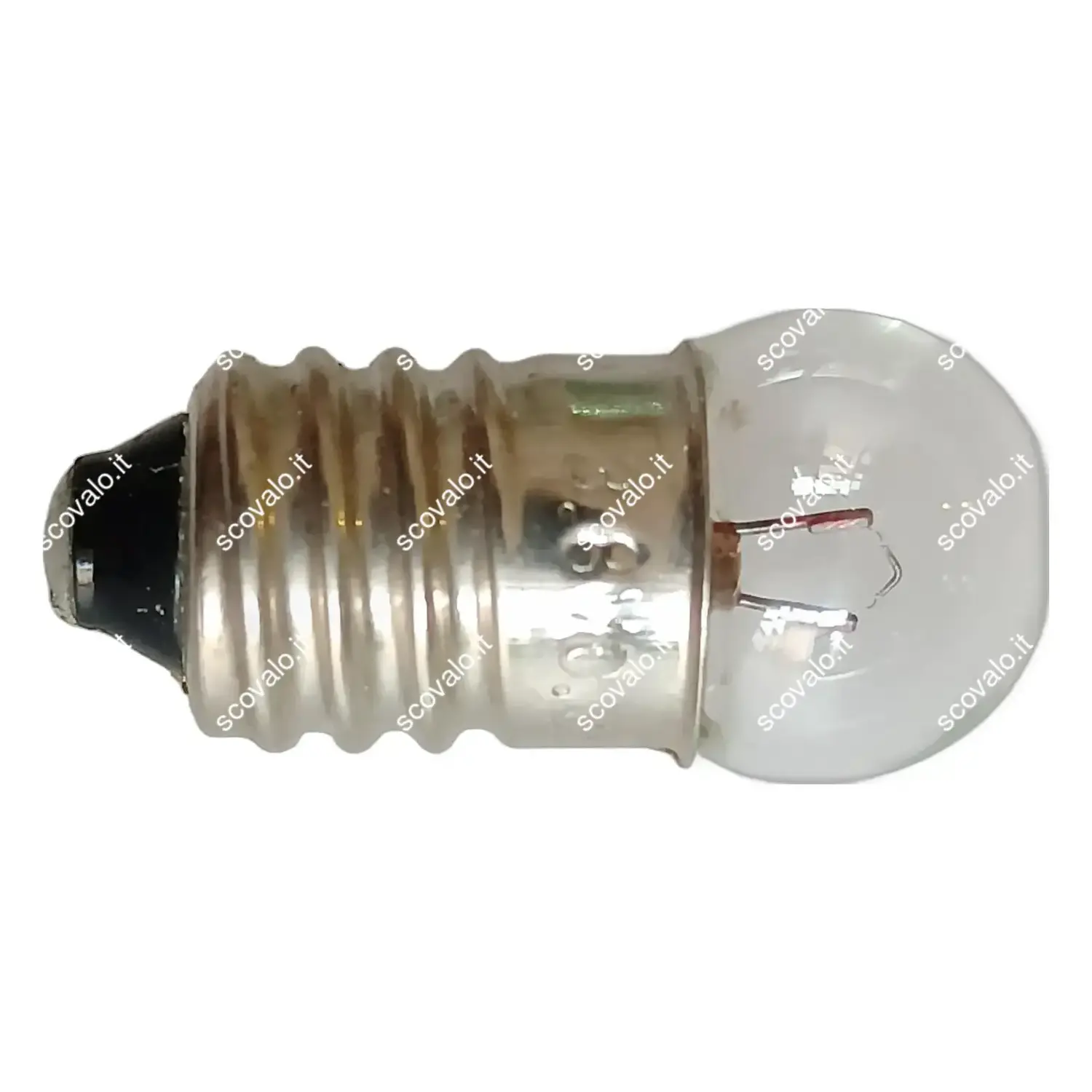 immagine lampadina globulare sferetta chiara modellismo presepe e10 1,10 watt 3,7 volt