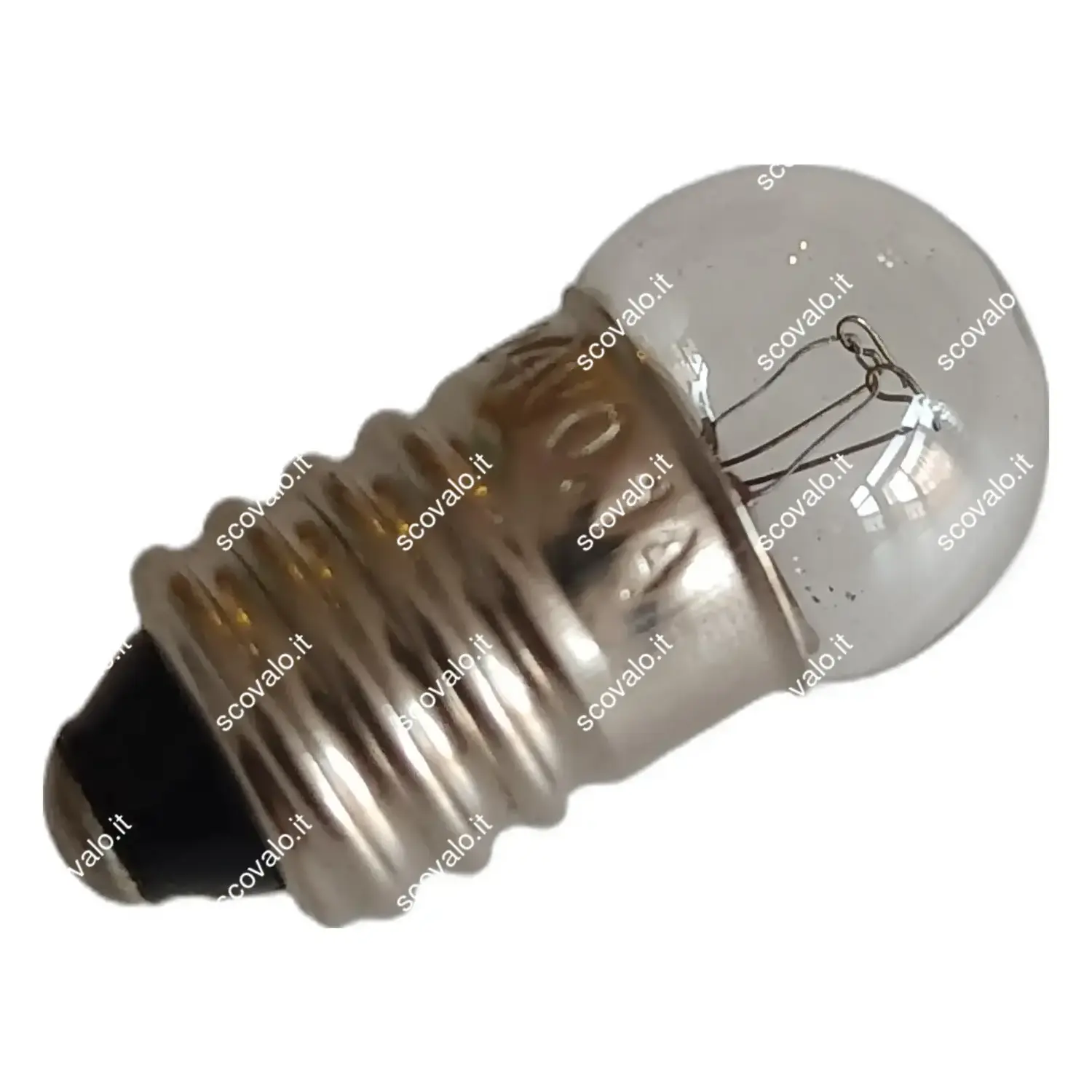 immagine lampadina globulare sferetta chiara modellismo presepe e10 2,40 watt 24 volt
