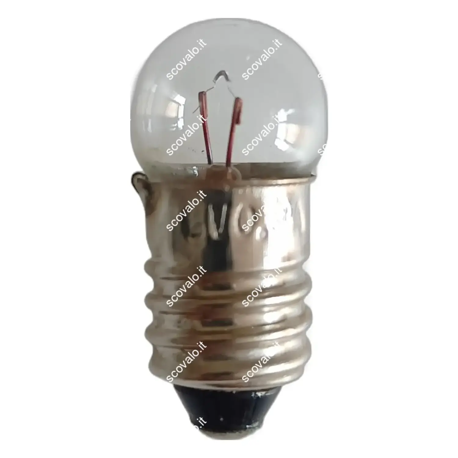 immagine lampadina globulare sferetta chiara modellismo presepe e10 2,40 watt 6 volt