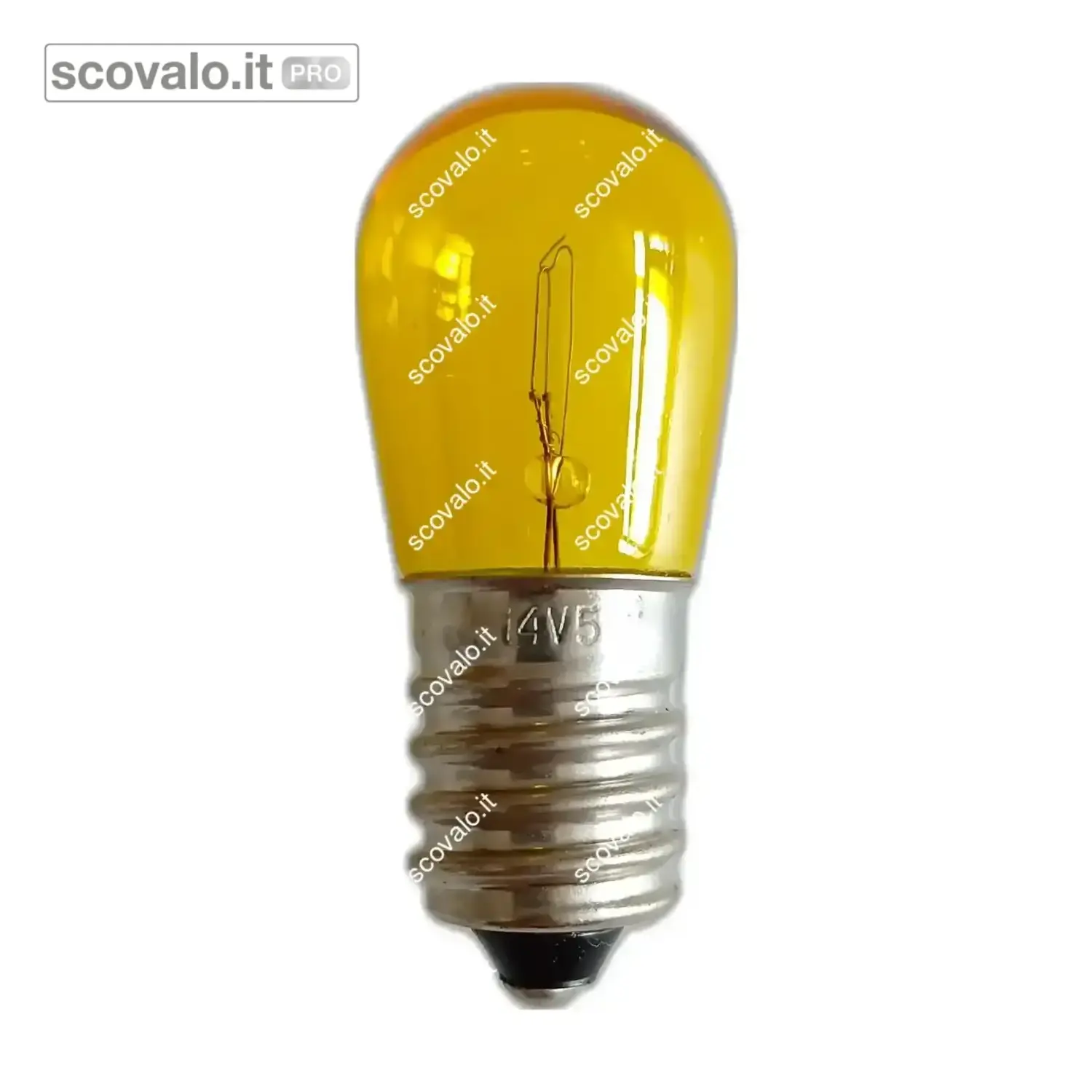 immagine del prodotto Lampadina E14 14V 5W Incandescenza Gialla per Luminarie di Natale