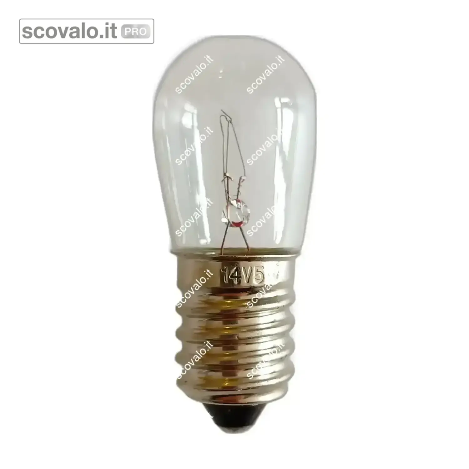 immagine del prodotto Lampadina E14 14V 5W Incandescenza Trasparente per Luminarie Natale