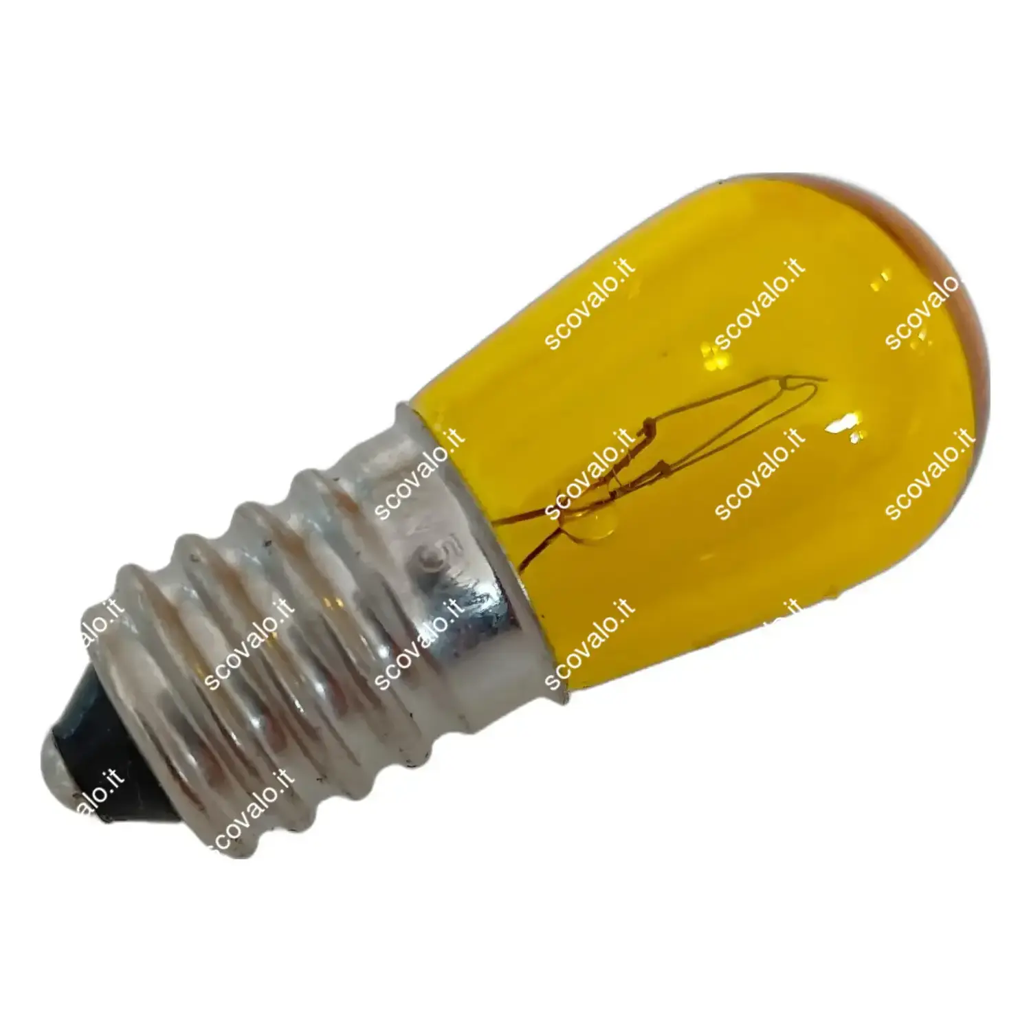 immagine lampadina incandescenza luminarie di natale festone 14v e14 giallo