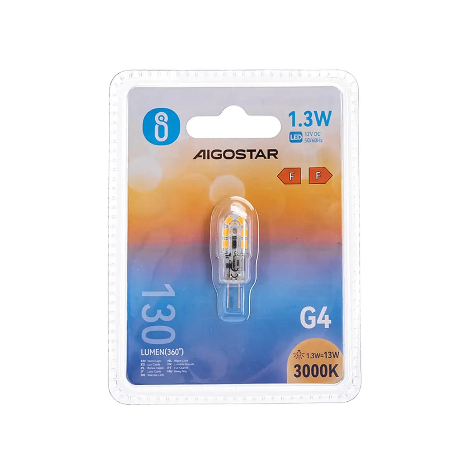 immagine Lampadina led 1,30 watt bianco caldo