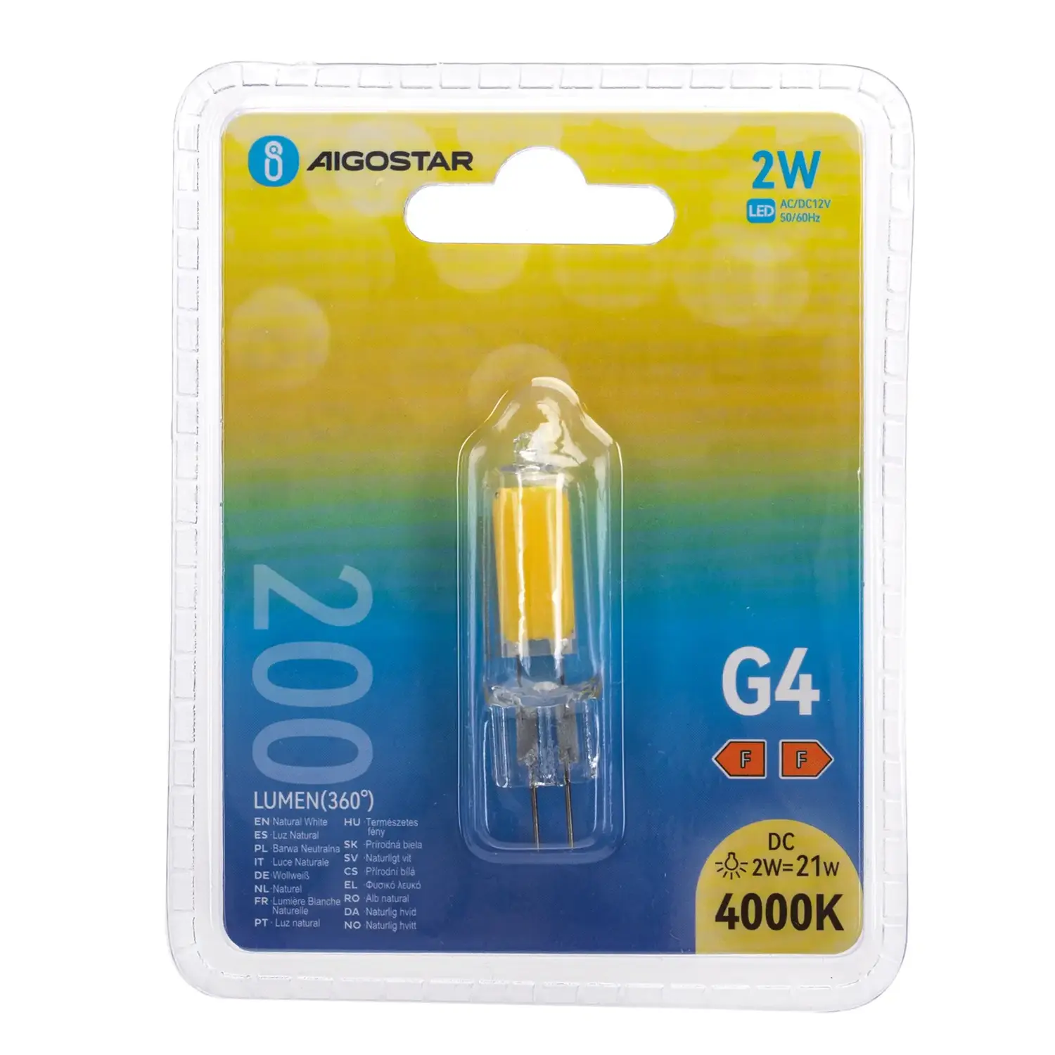 immagine Lampadina led 2 watt bianco naturale