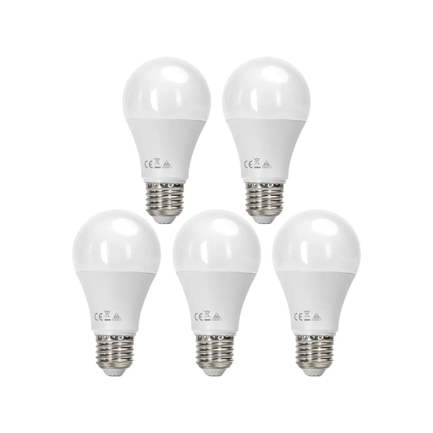 immagine del prodotto lampadina led A60 bulbo classico e27 12 watt bianco naturale 5 pezzi