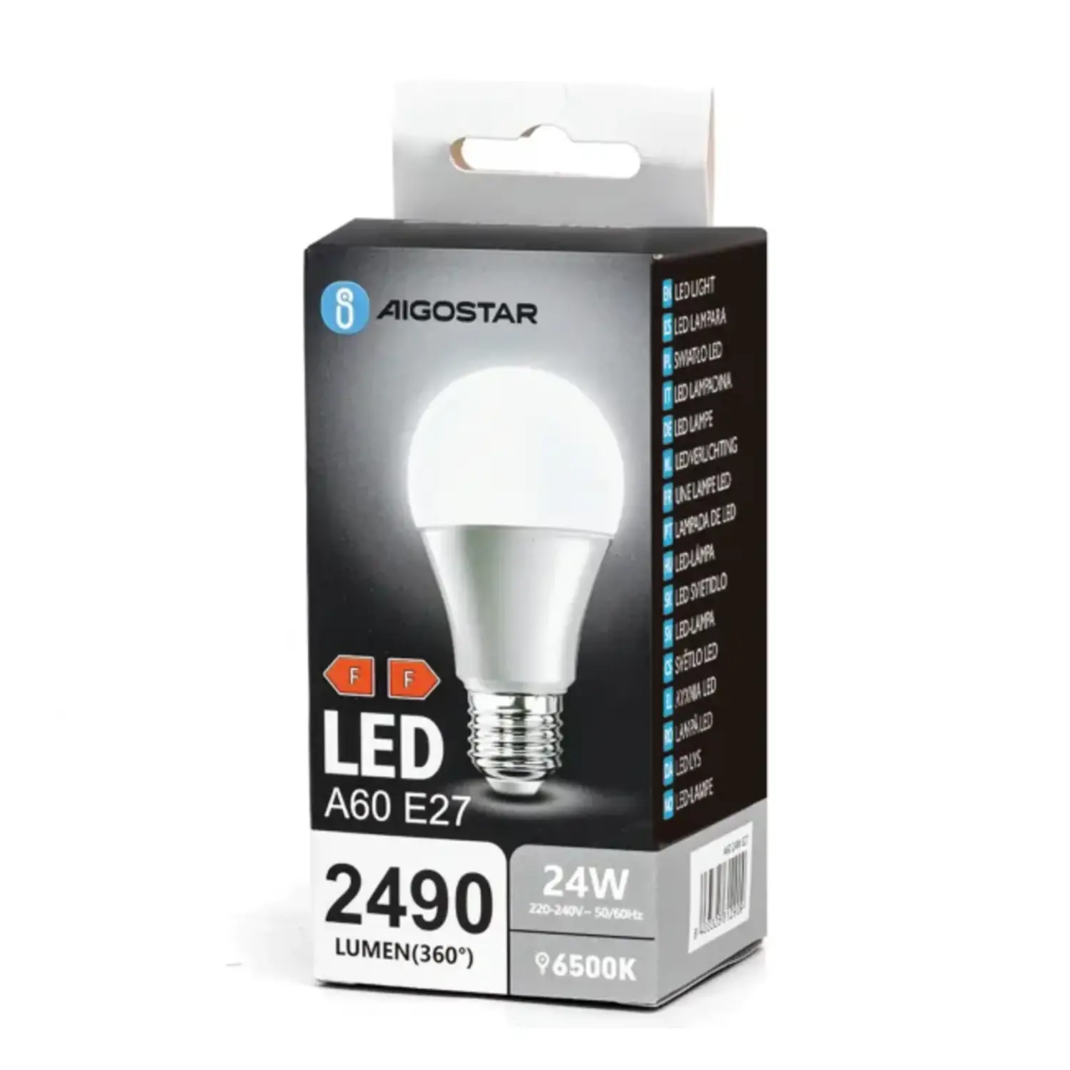 immagine del prodotto Lampadina LED Aigostar A60 E27 24W Luce Fredda 6500K 2490lm (Equivalenti a 152W)