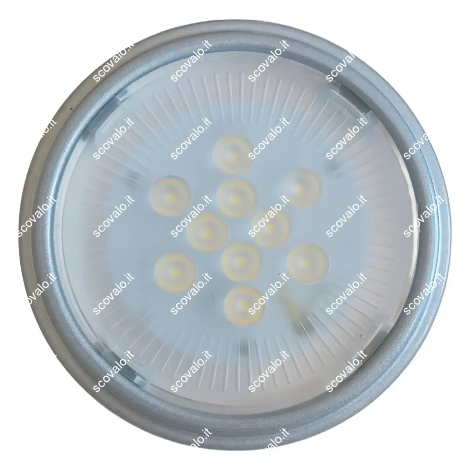 immagine lampadina led ar111 12volt dc g53 11 watt bianco freddo