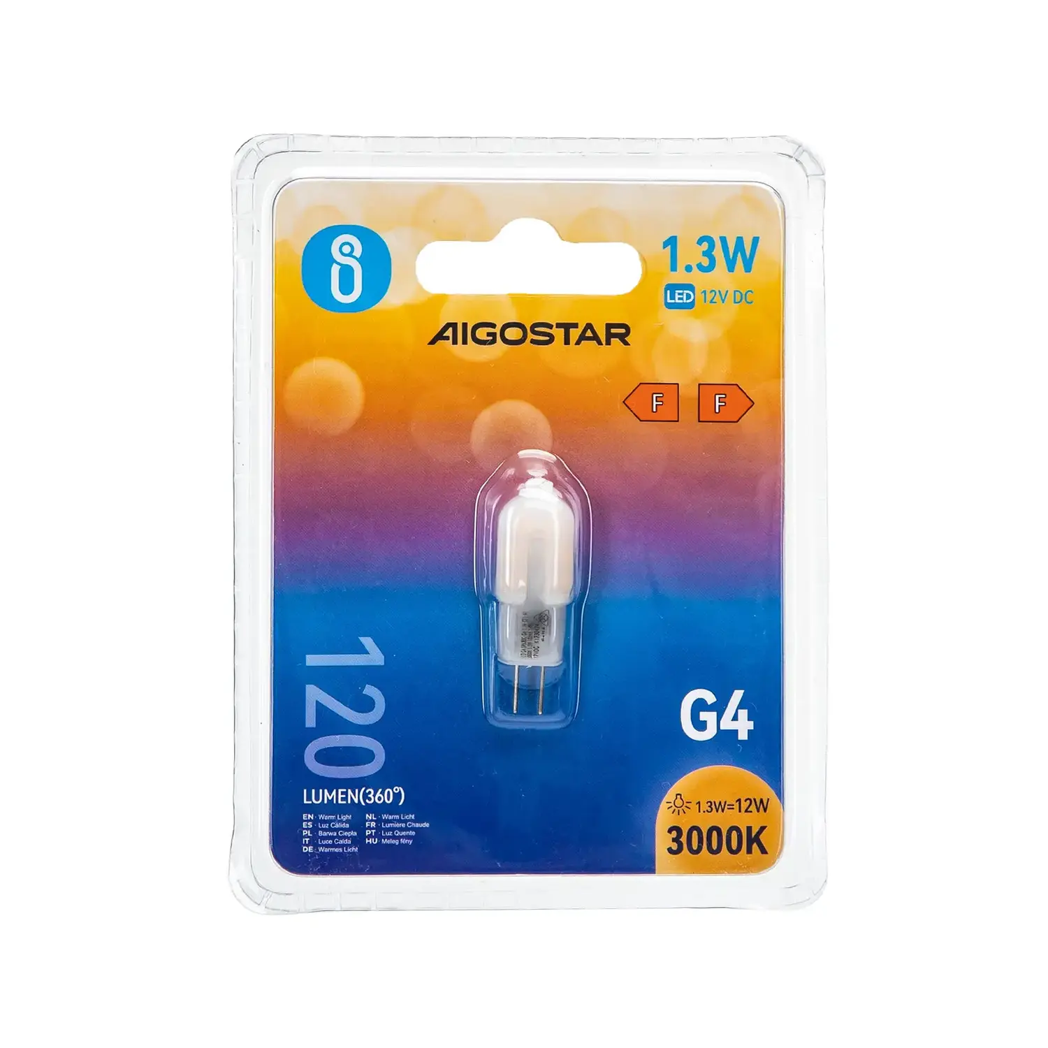 immagine Lampadina led bianco latte g4 1,30 watt bianco caldo