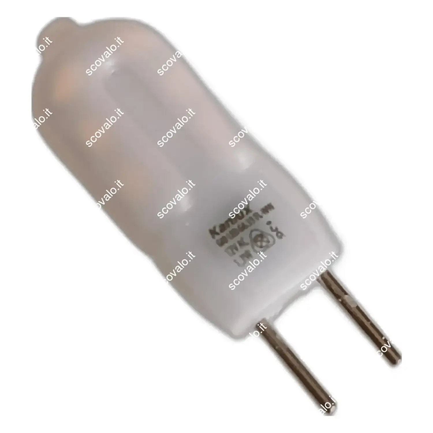 immagine lampadina led bispina 12volt ac 1.3watt gy6,35 bianco caldo
