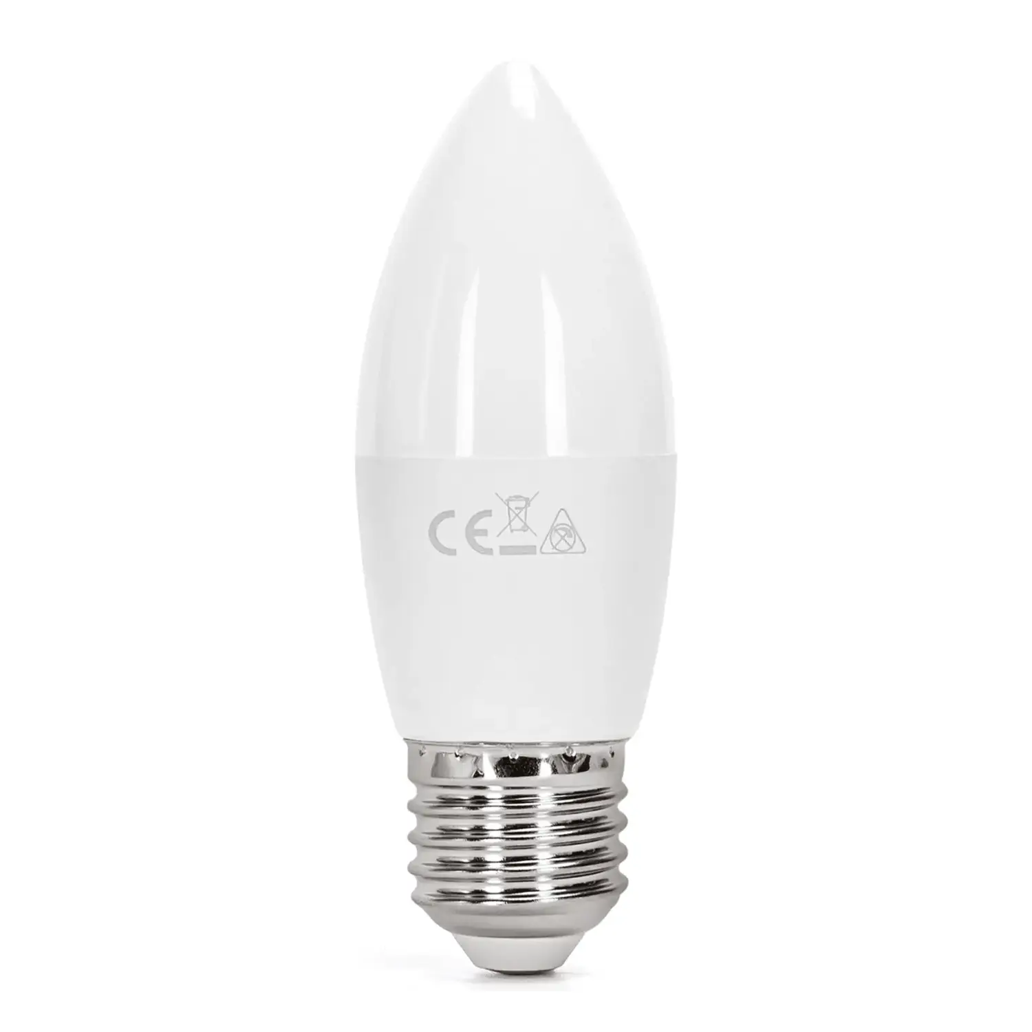 immagine del prodotto lampadina led C37 e27 8 watt bianco caldo