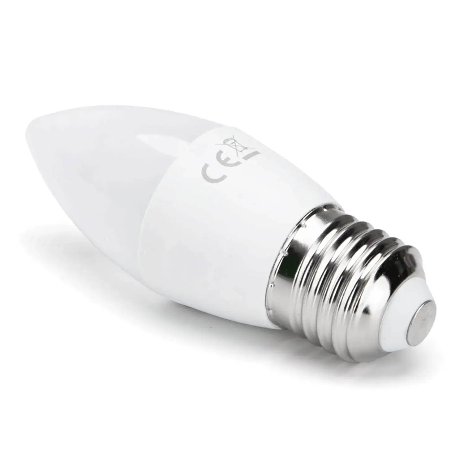immagine lampadina led C37 e27 8 watt bianco caldo