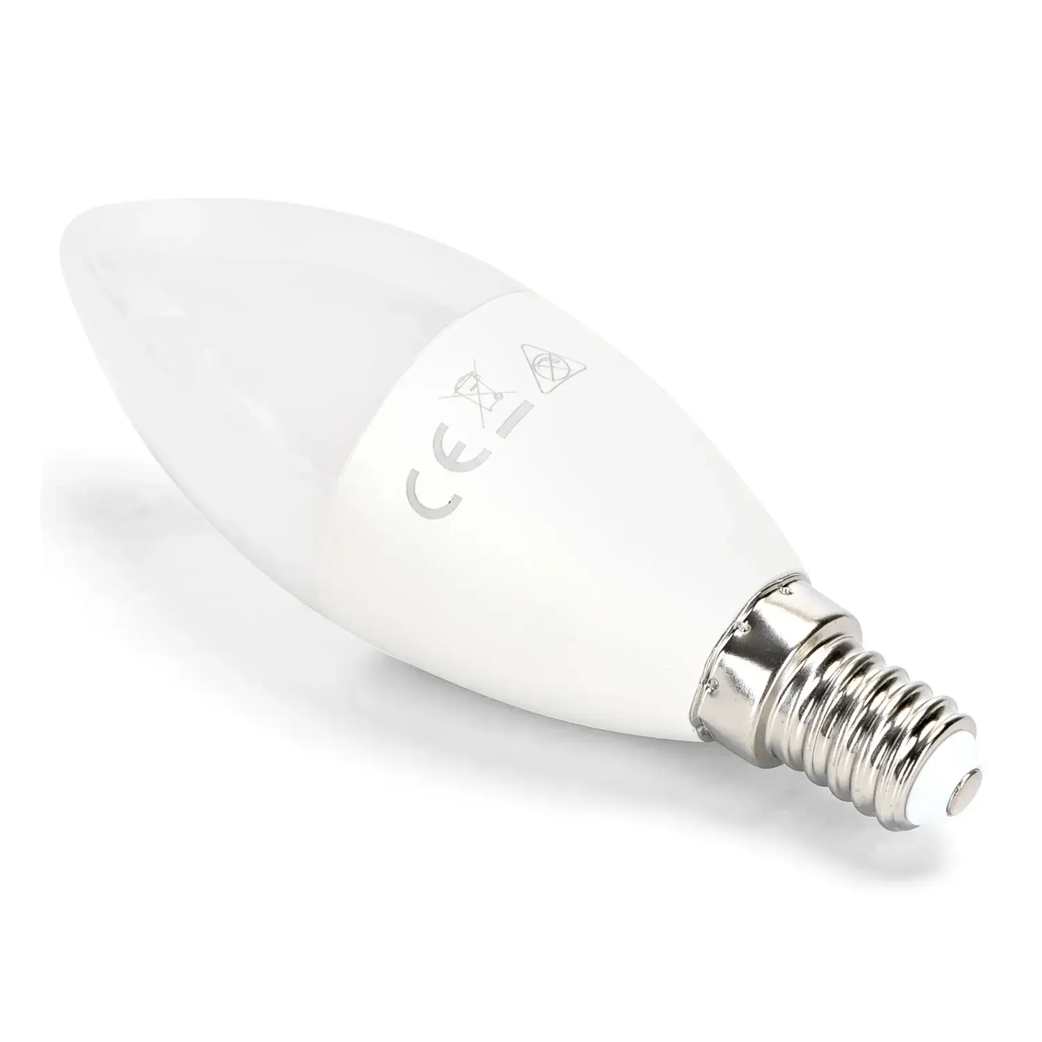 immagine lampadina led C37 e14 11 watt bianco naturale busta plastica