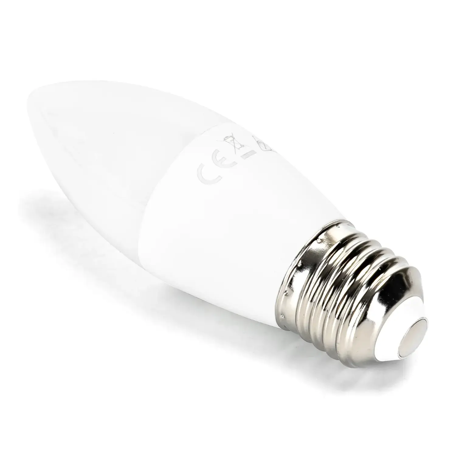 immagine lampadina led C37 e27 11 watt bianco freddo busta plastica