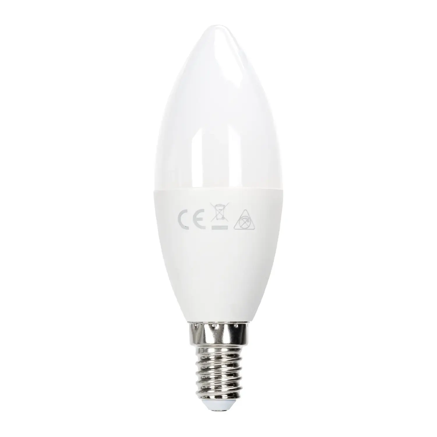 immagine lampadina led C37 e27 12 watt bianco freddo busta plastica 2 pezzi