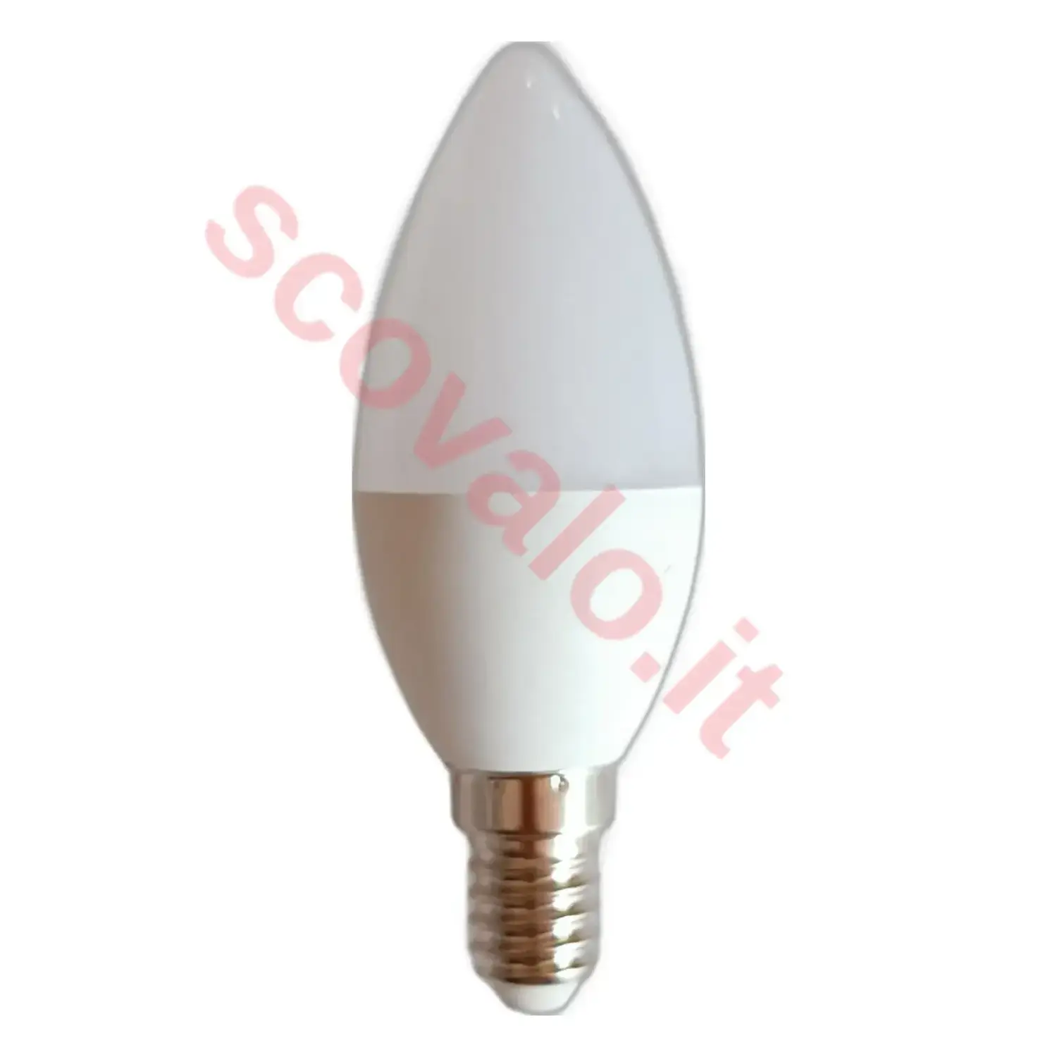 immagine lampadina led candela oliva e14 5,50 watt bianco freddo