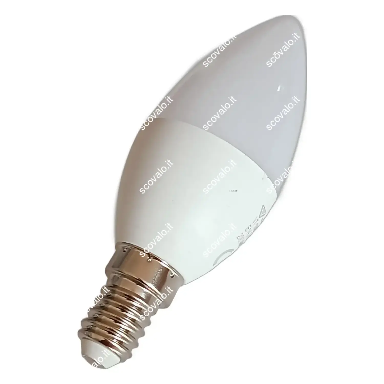 immagine lampadina led candela oliva e14 5,50 watt bianco naturale