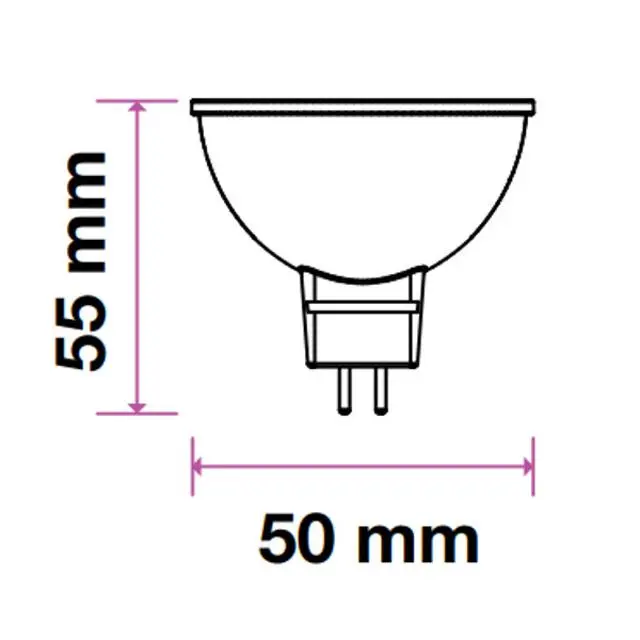 immagine lampadina led chip samsung 6,50 watt 12 volt bianco naturale no ce