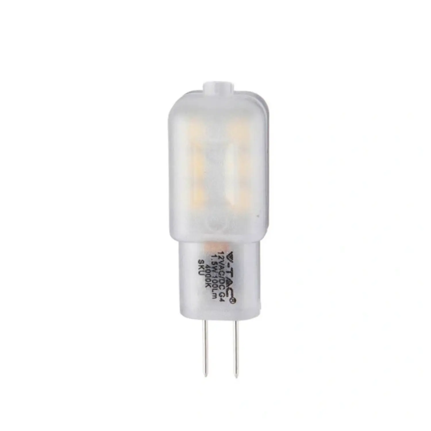 immagine lampadina led chip samsung 12 volt dc o ac 1,50 watt bianco naturale