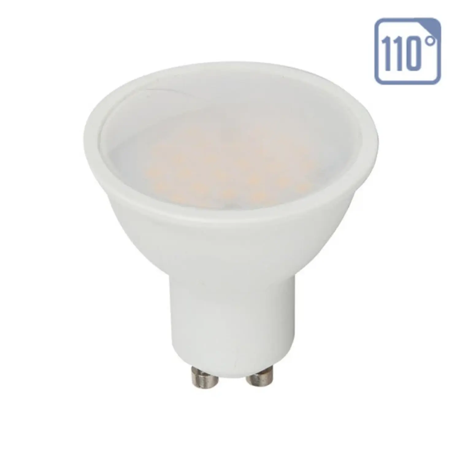 immagine lampadina led chip samsung gu10 8 watt bianco freddo