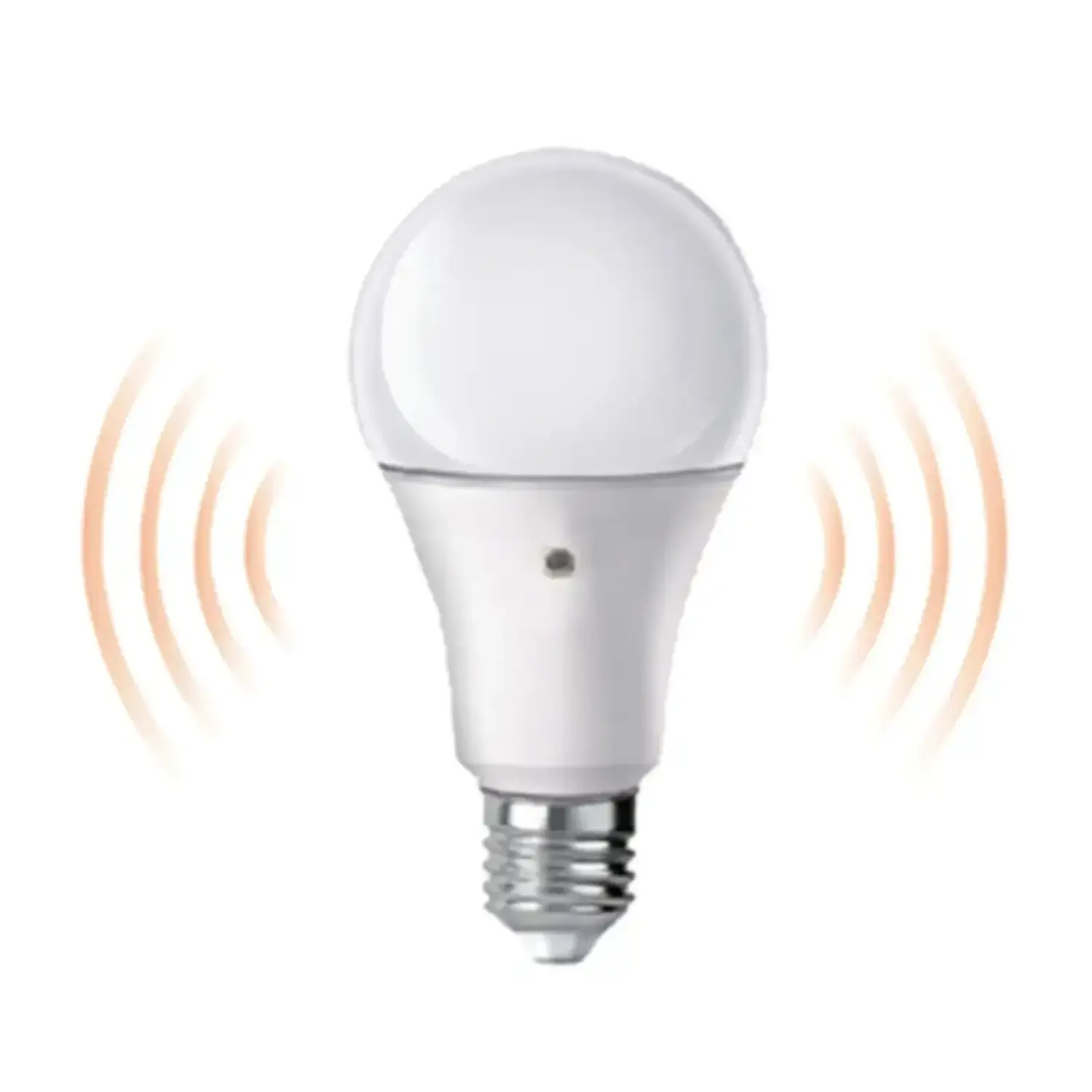immagine lampadina led con sensore crepuscolare e27 9 watt bianco naturale