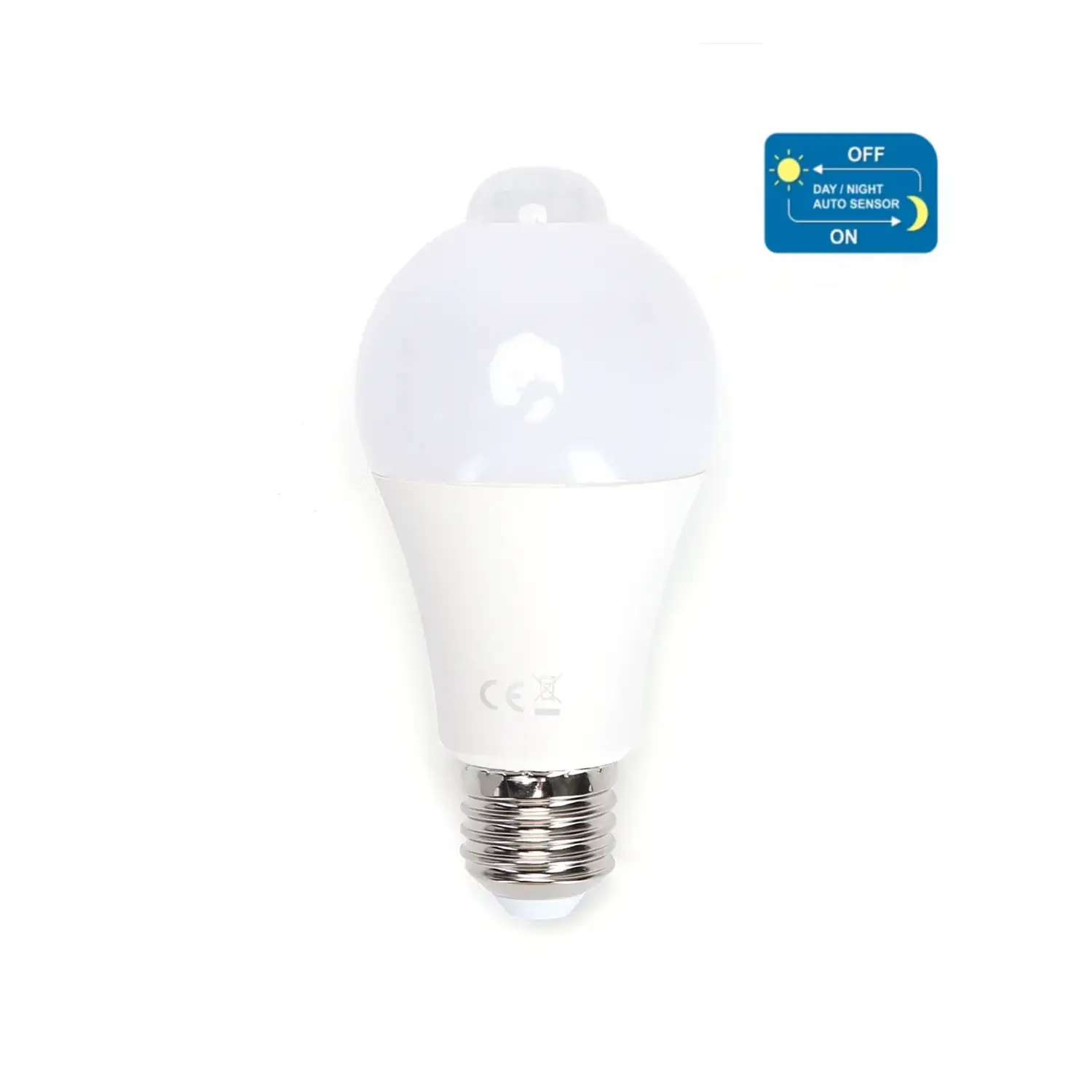 immagine del prodotto lampadina led sensore di movimento infrarossi e27 12 watt bianco freddo