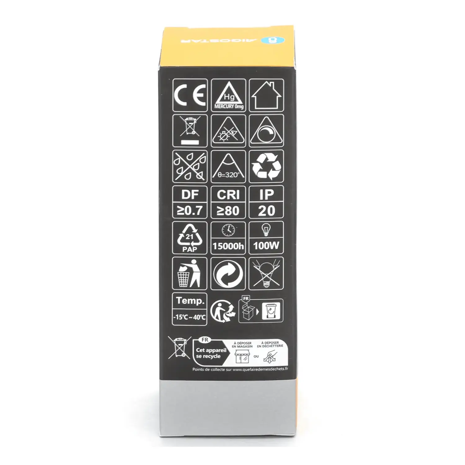 immagine Lampadina led dimmerabile r7s 12 watt bianco caldo 118 mm scatola cartone