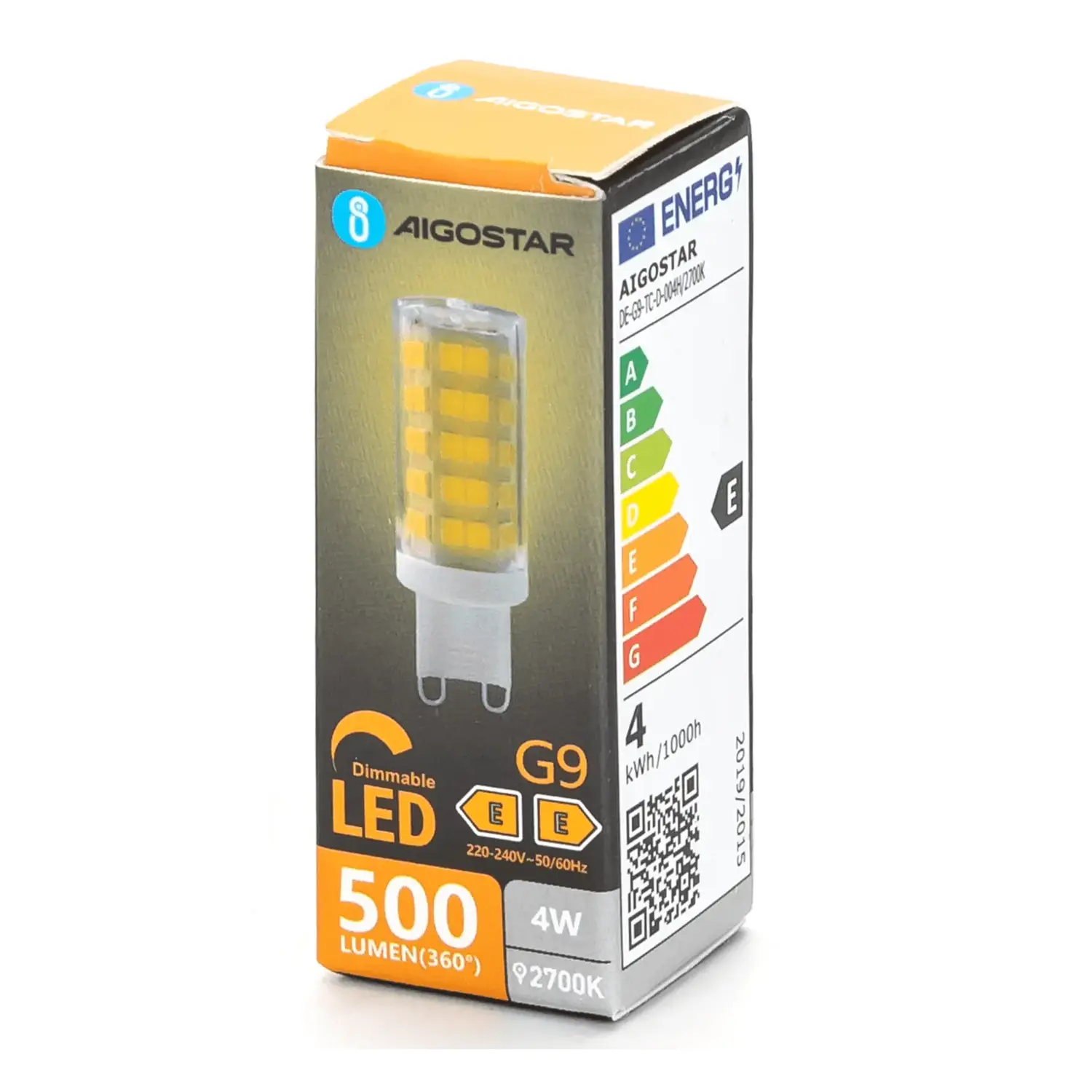 immagine Lampadina led dimmerabile g9 4 watt bianco caldo