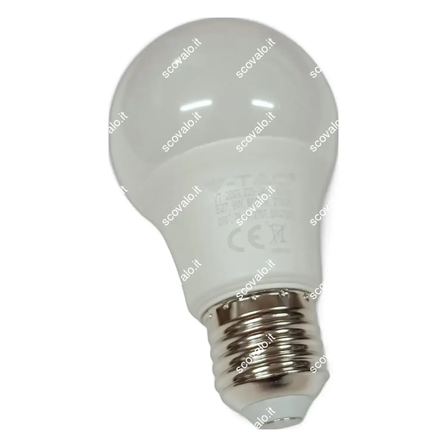 immagine lampadina led bulbo classico e27 9 watt bianco caldo