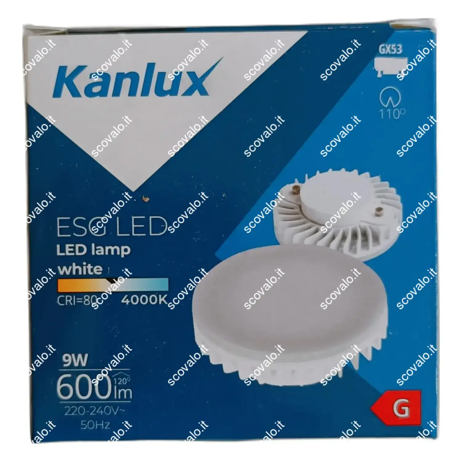 immagine lampadina led esg gx53 9 watt bianco naturale