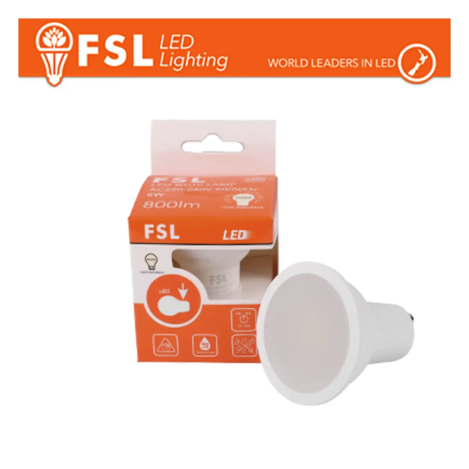 variante gu10 - 3 watt - bianco freddo