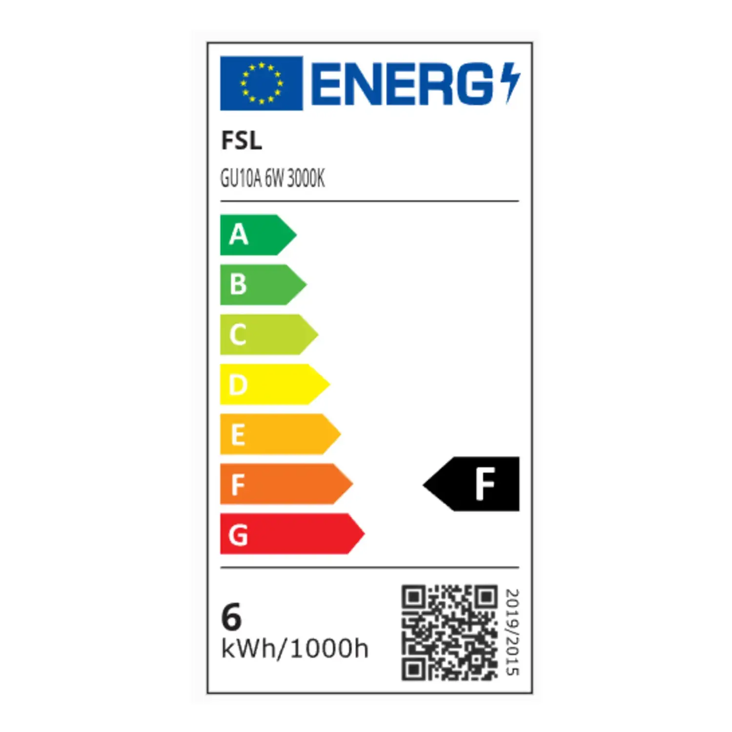 immagine lampadina led faretto spot 230v gu10 6 watt bianco caldo