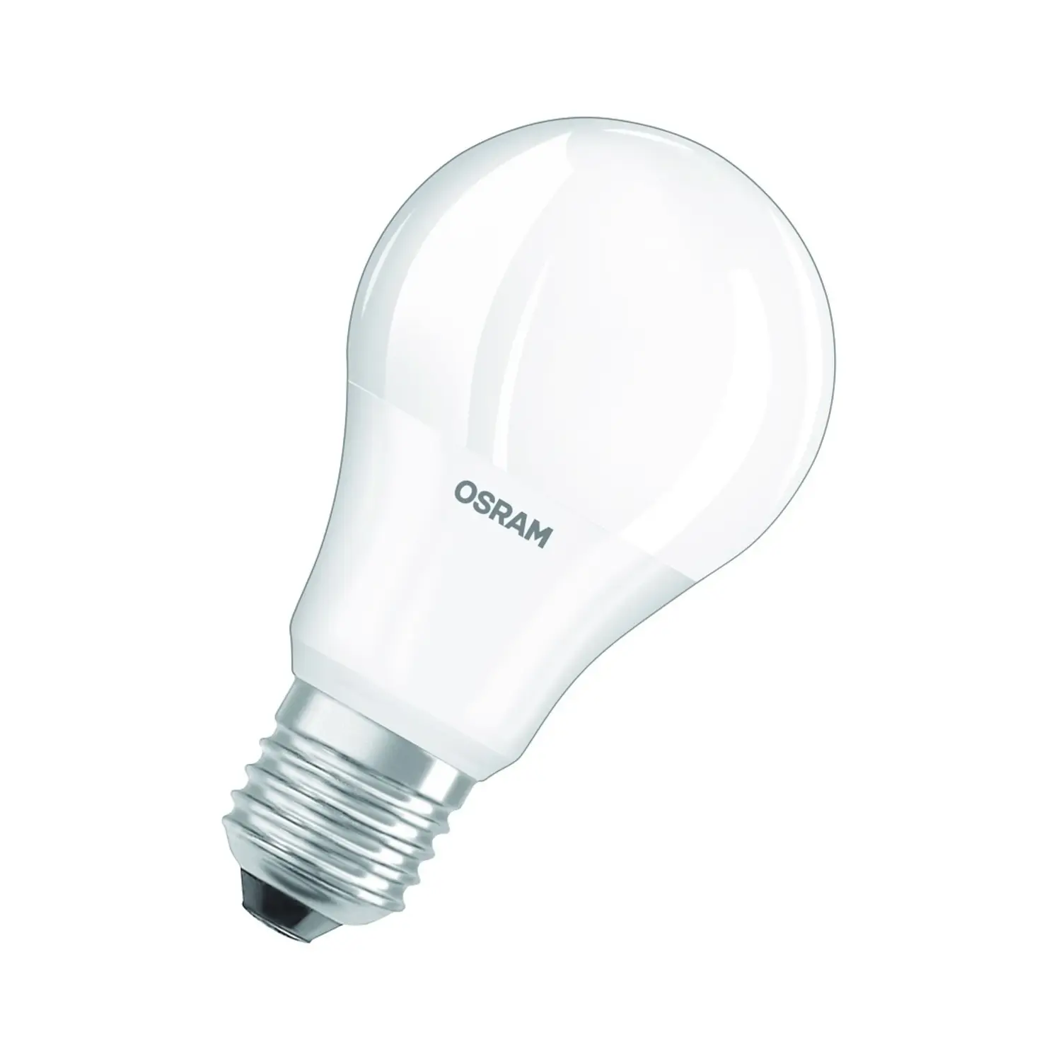 immagine lampadina led osram forma base A60 classic 4 pezzi e27 8,5 watt bianco caldo