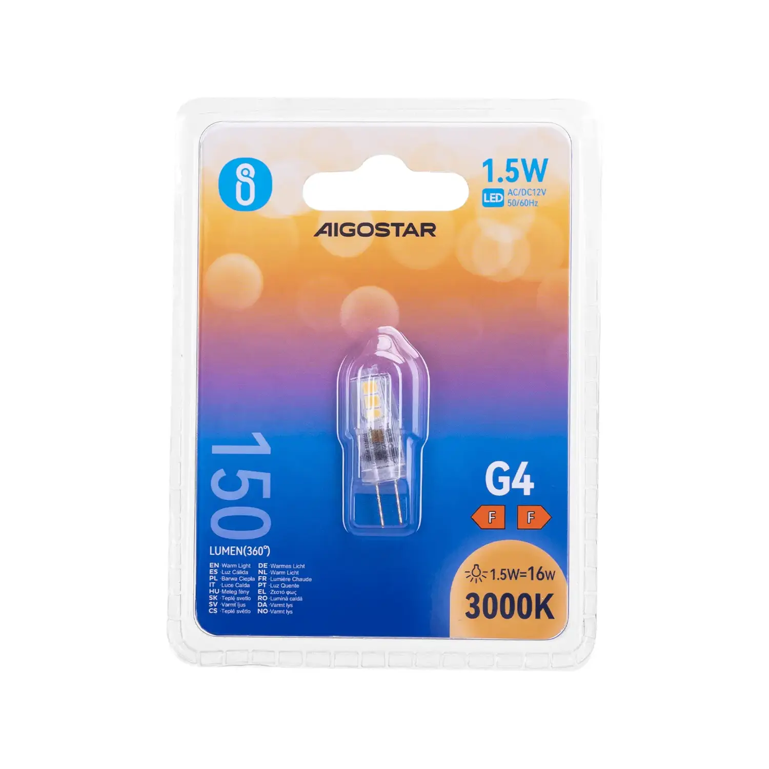 immagine Lampadina LED g4 1,50 watt bianco caldo