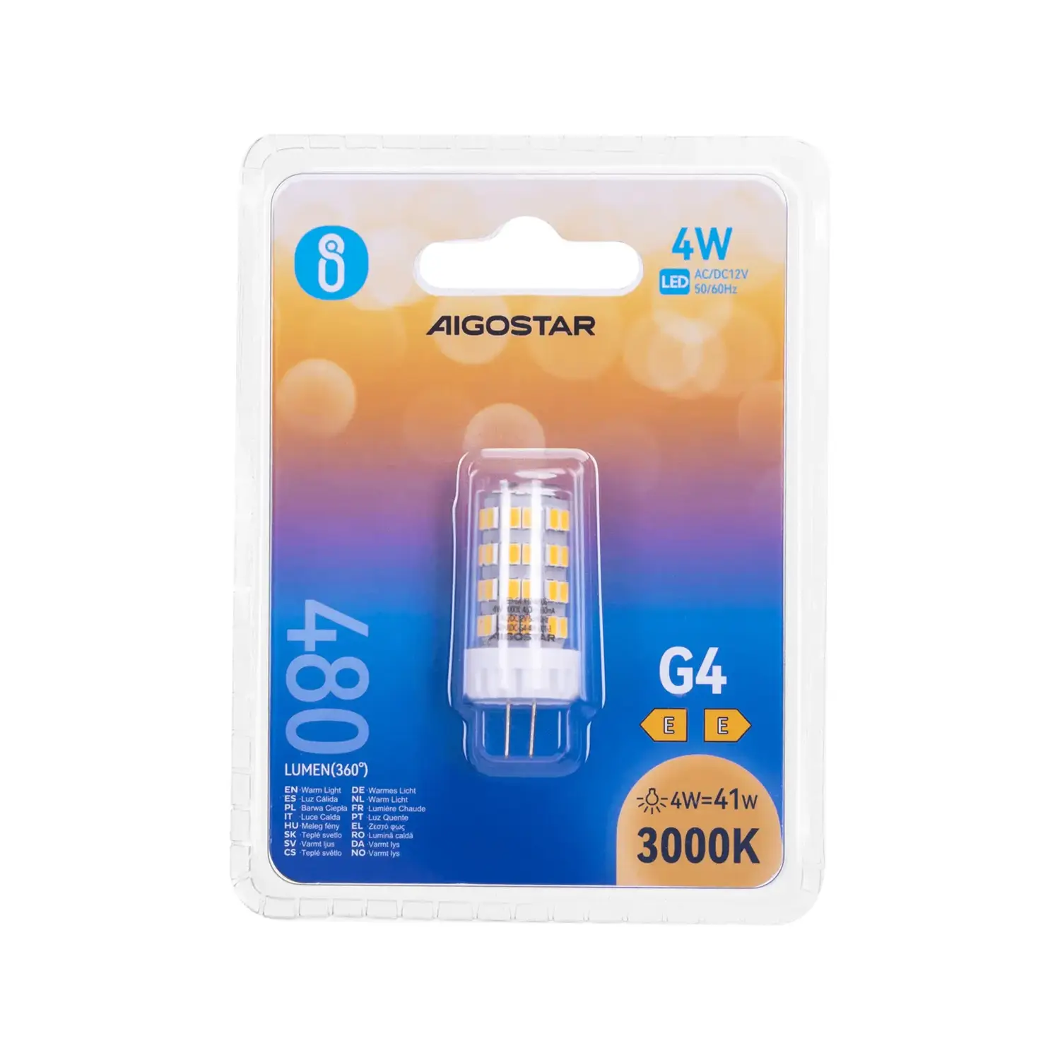 immagine Lampadina led g4 4 watt bianco caldo