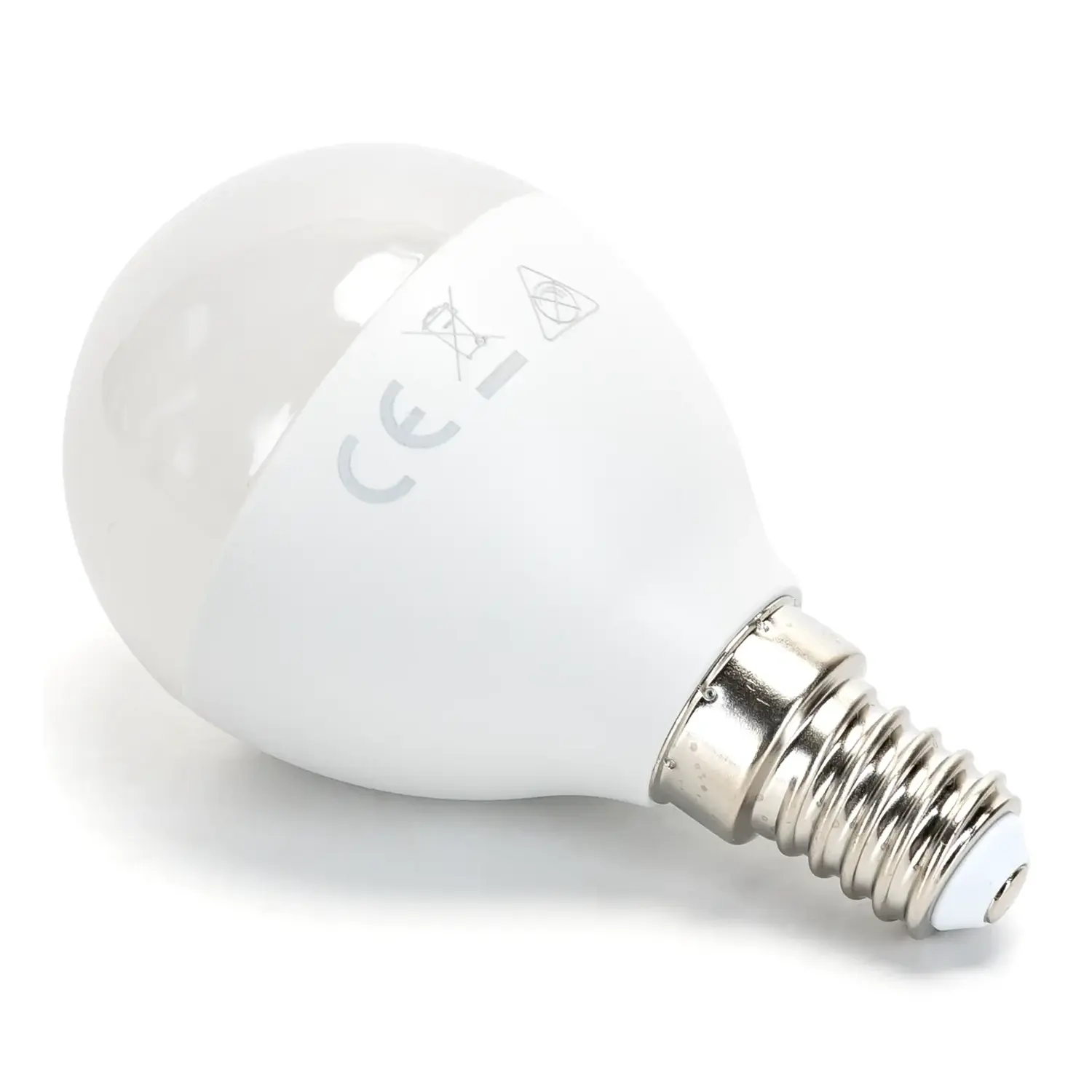 immagine lampadina led G45 e14 12 watt bianco freddo 2 pezzi busta plastica