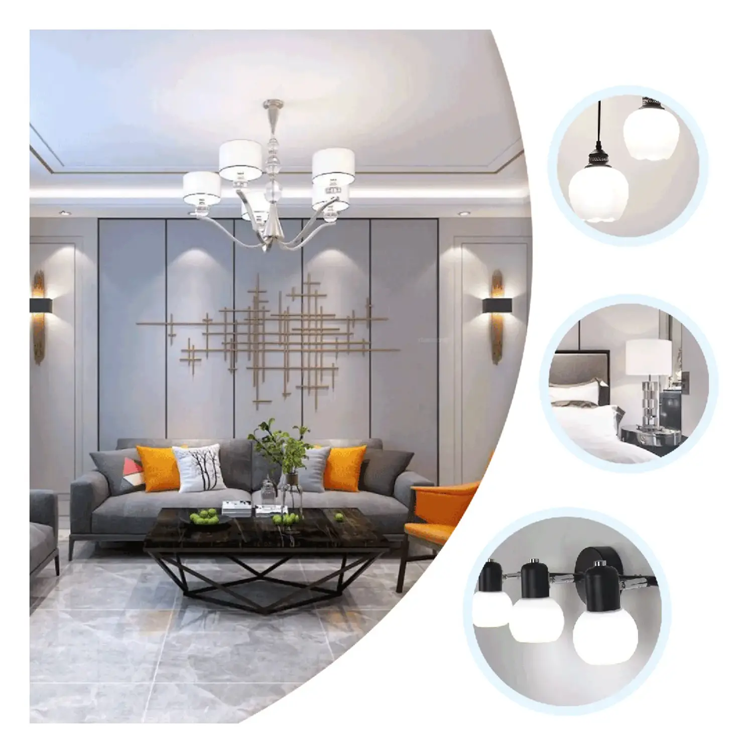 immagine lampadina led G45 E27 10W 6500K mini bulbo globo