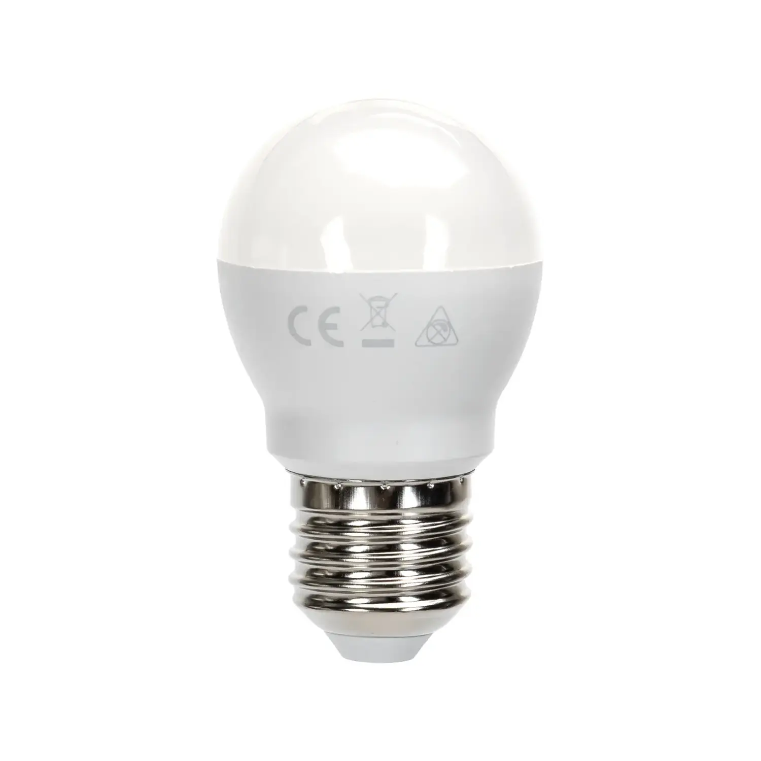 immagine lampadina led G45 e27 11 watt bianco freddo 2 pezzi busta plastica