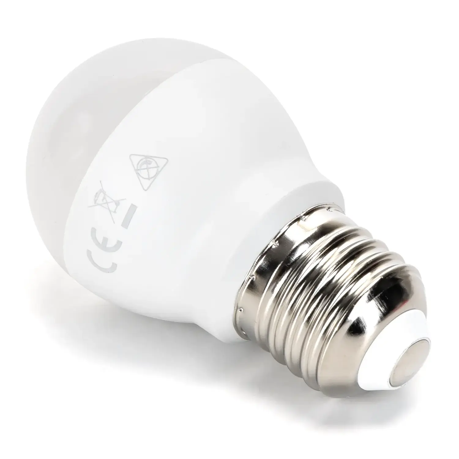 immagine lampadina led G45 e27 11 watt bianco naturale busta plastica