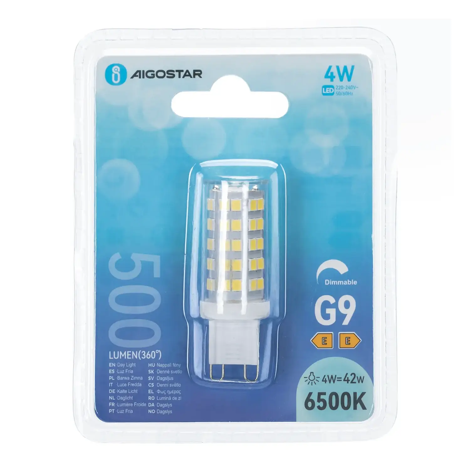 immagine Lampadina led g9 4 watt bianco freddo busta plastica