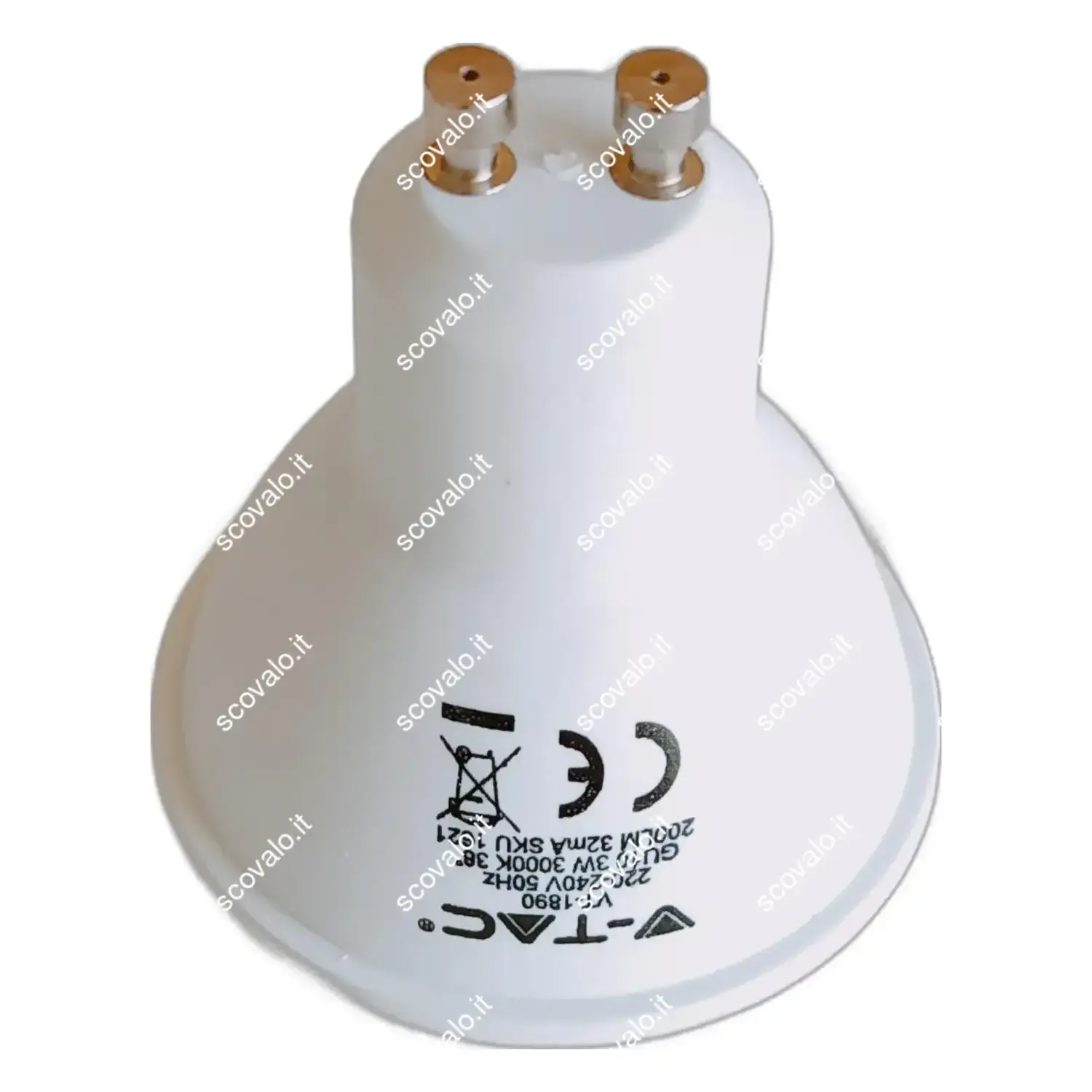 immagine lampadina led gu10 3 watt bianco caldo