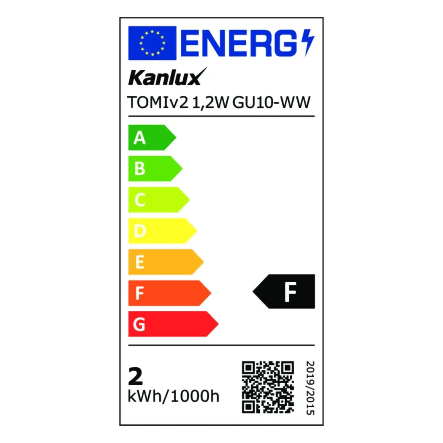 immagine lampadina led lampada tomi faretti gu10 1,20 watt bianco caldo