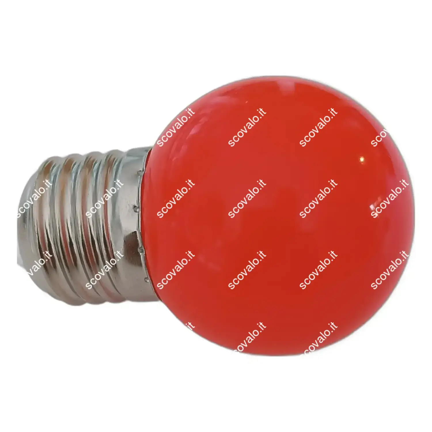 immagine lampadina led mini globo per catena luminosa led 230v e27 1 watt luce rossa