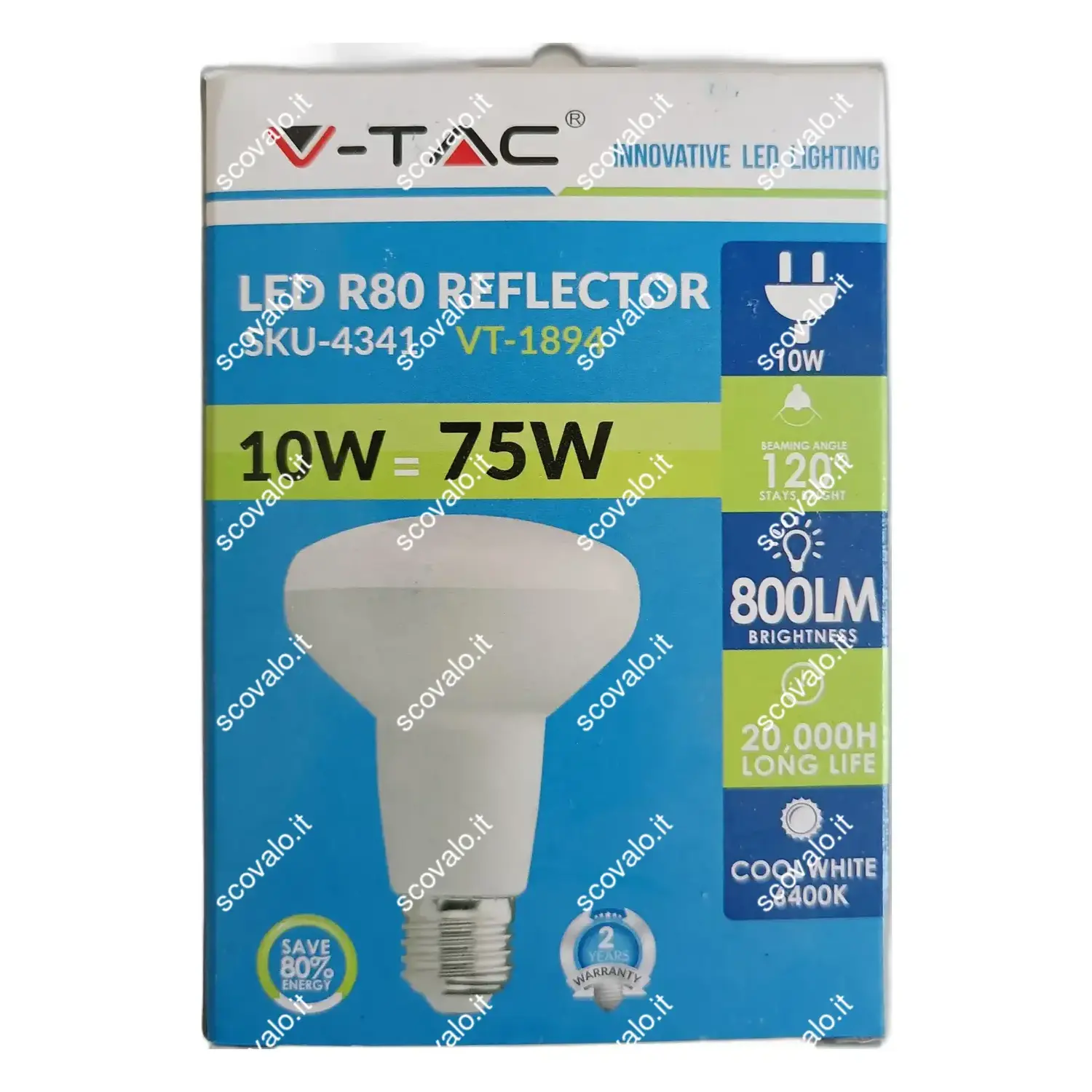 immagine lampadina led spot R80