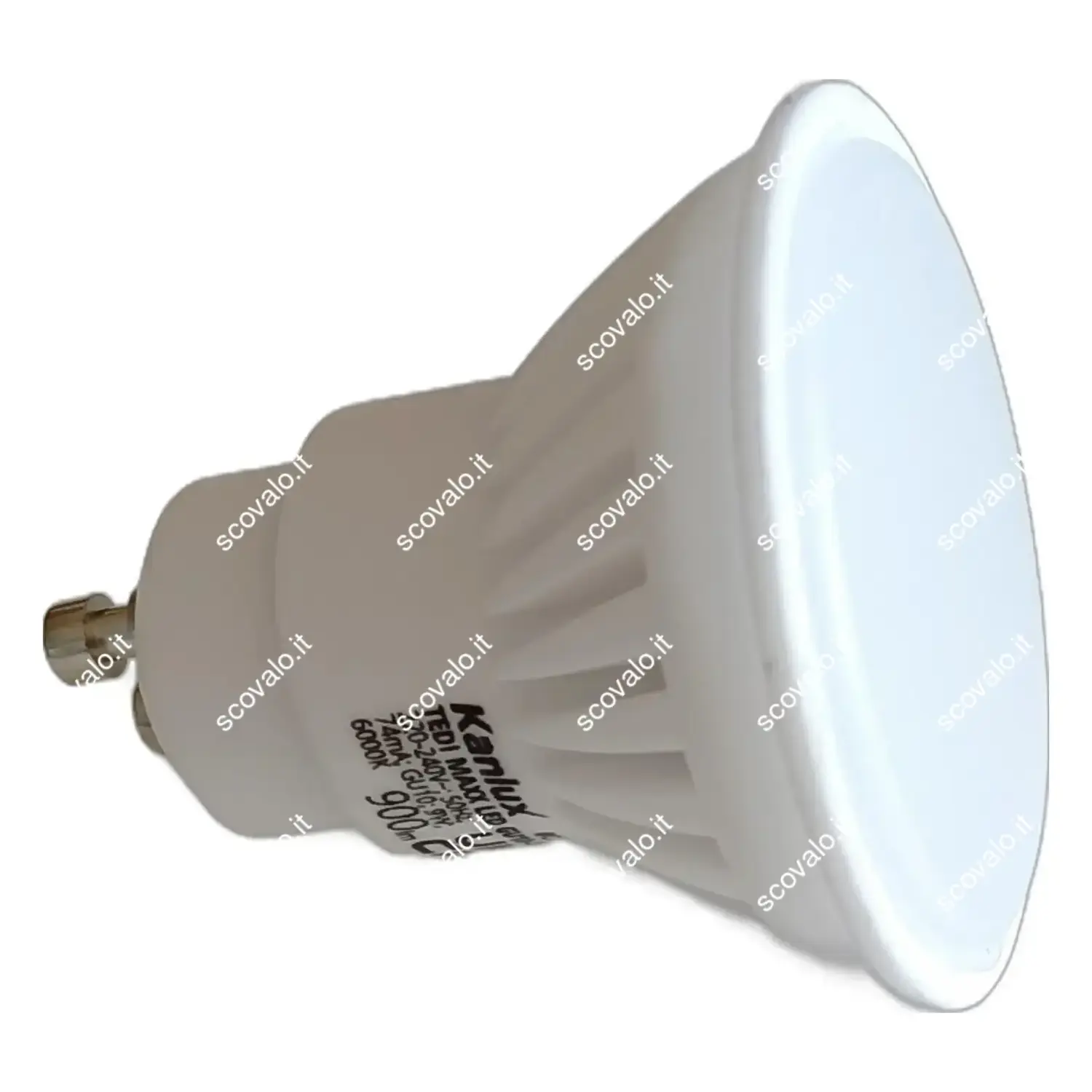 immagine lampadina led tedi ceramica gu10 9 watt bianco freddo