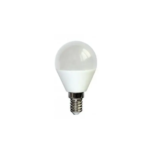 immagine del prodotto lampadina mini globo a led E14 CE bianco caldo 6 watt 230° 220-240 volt 15000 ore aig 003790
