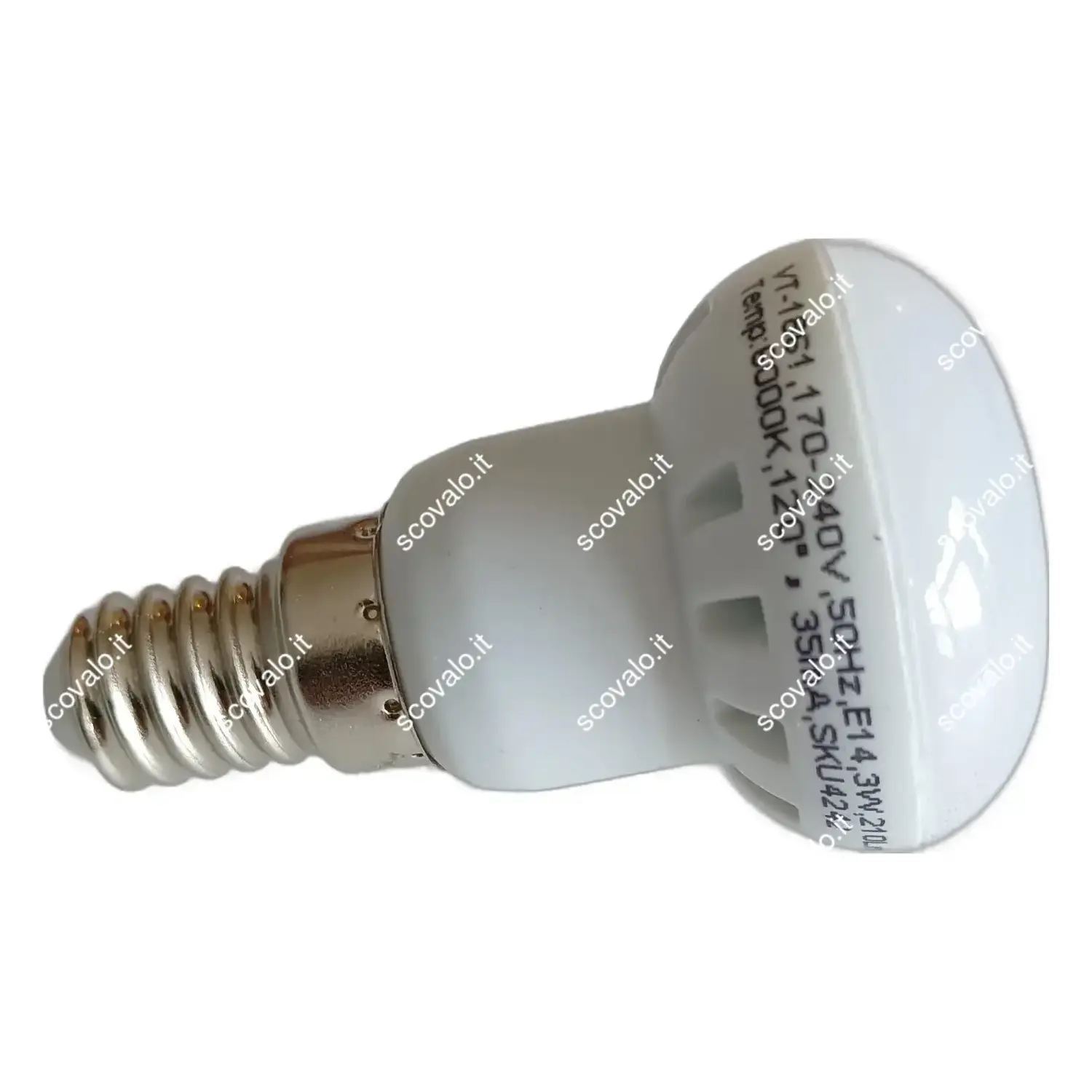 immagine lampadina spot r39 led porta faretto e14 3 watt bianco freddo