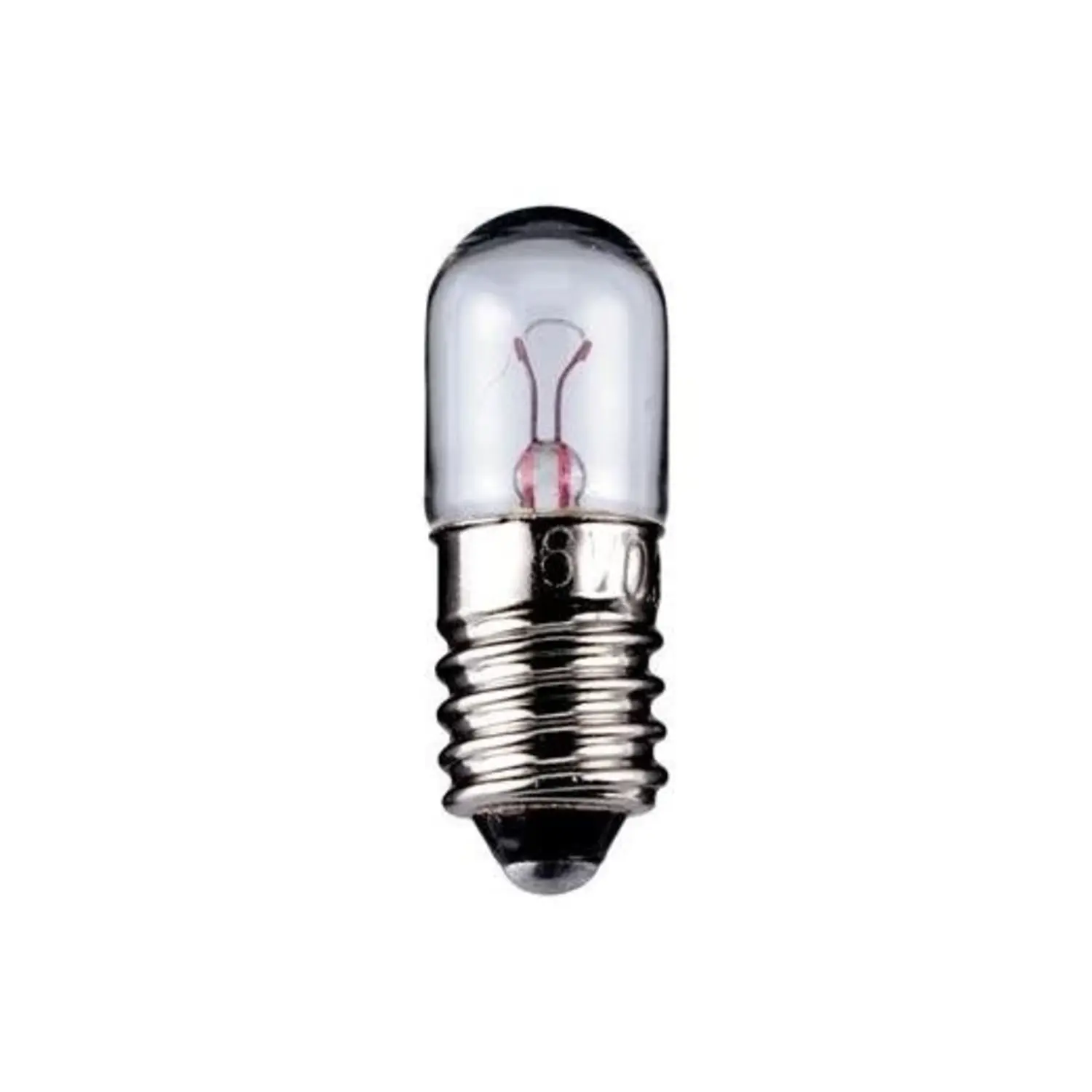immagine del prodotto lampadina tubolare  trasparente E10 CE bianco caldo 12 volt 1,20 watt wnt 9313