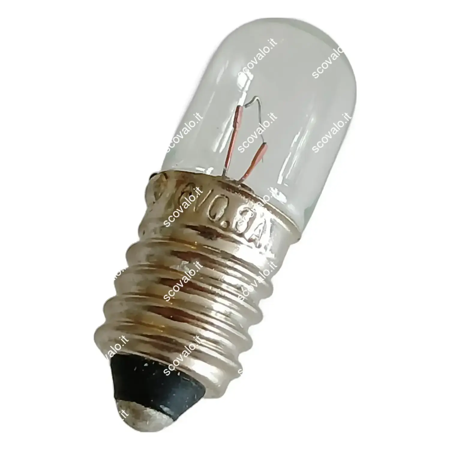 immagine lampadina tubolare modellismo e10 2 watt 6 volt