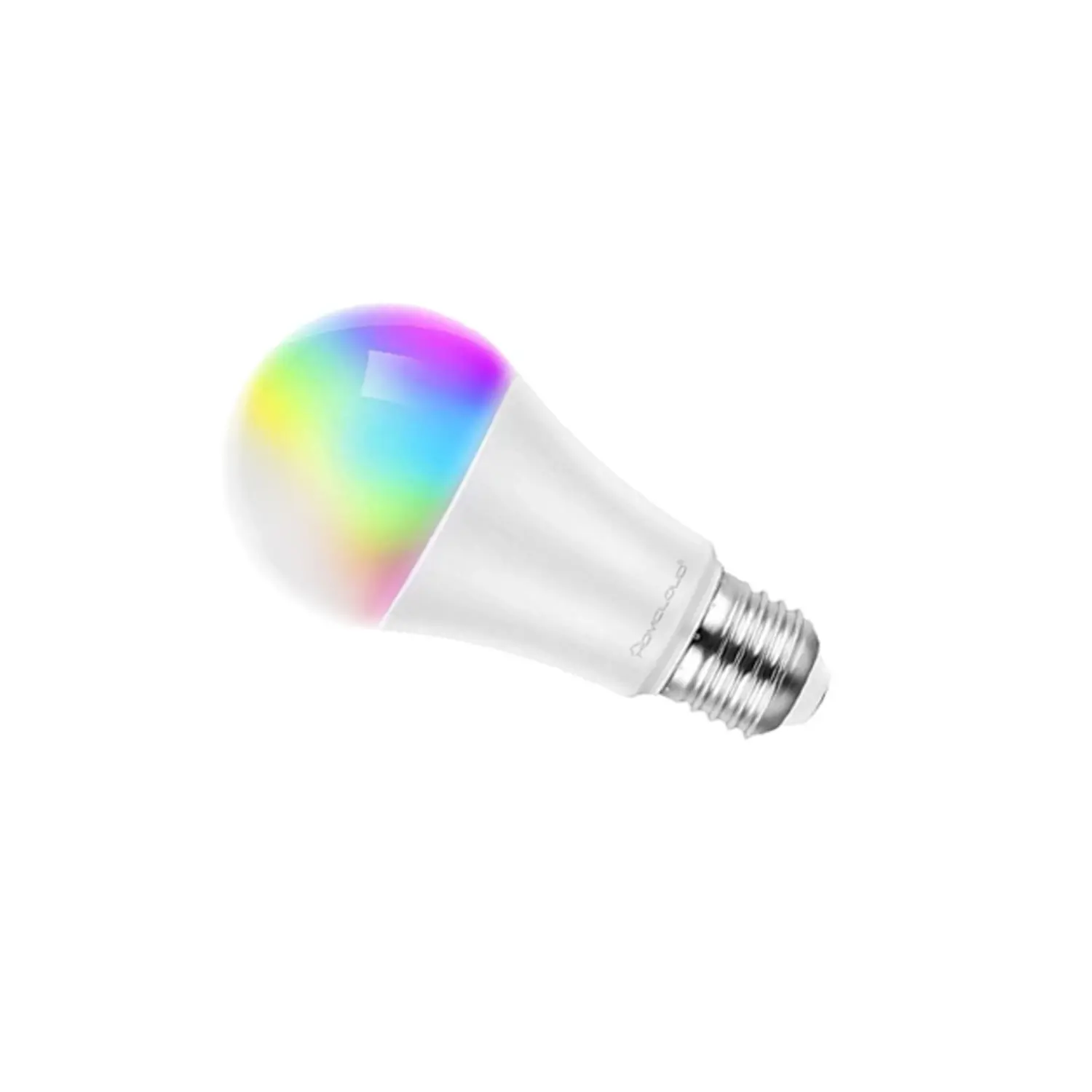 immagine lampadina led wi-fi rgb+bianco caldo dimmerabile e27 9 watt luce rgb