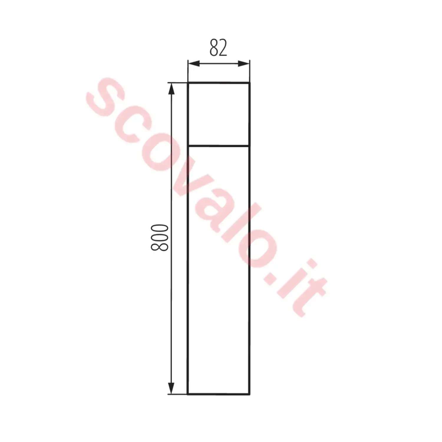 immagine lampioncino lampione palo da giardino e27 antracite 1 luce 80 cm basamento